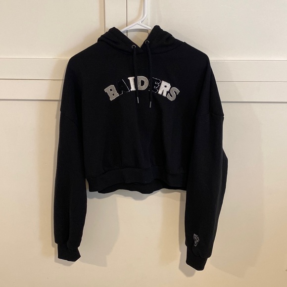 Cropped Las Vegas Raiders Hoodie - Picture 1 of 3